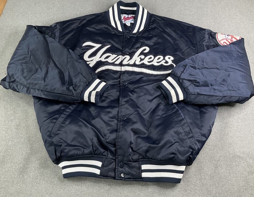 Majestic New York Yankees Vintage 1990s Satin Authentic Bomber Dugout Jacket XL